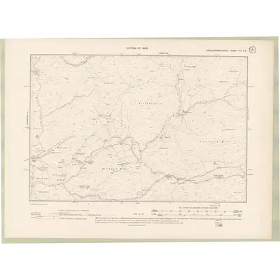 1907 Map of Kirkcudbrightshire Sheet VIII.SE, 1909 Print