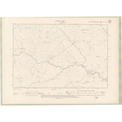 1907 Map of Kirkcudbrightshire Sheet XII.NE, 1909 Print