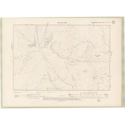 1907 Map of Kirkcudbrightshire Sheet XII.SW, 1909 Print