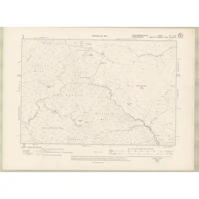 1907 Map of Kirkcudbrightshire Sheet XIV.NW, 1910 Print