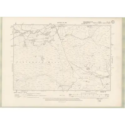 1907 Map of Kirkcudbrightshire Sheet XIV.SE, 1910 Print
