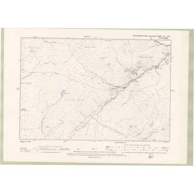 1894 Map of Kirkcudbrightshire Sheet XIV.SW, 1896 Print