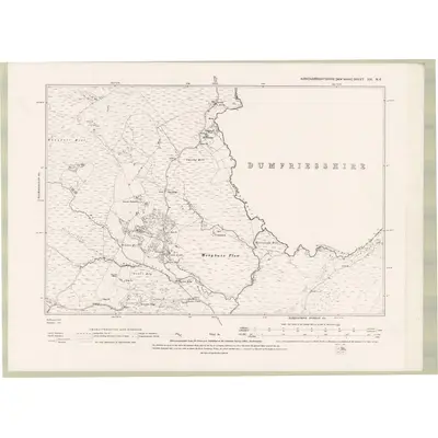 1893 Map of Kirkcudbrightshire Sheet XIX.NE, 1895 Print