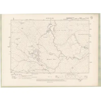 1907 Map of Kirkcudbrightshire Sheet XIX.NE, 1910 Print