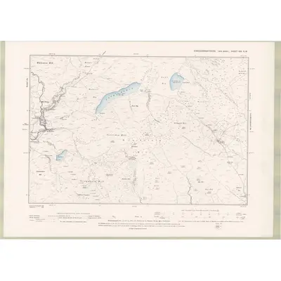 1893 Map of Kirkcudbrightshire Sheet XIX.NW, 1896 Print