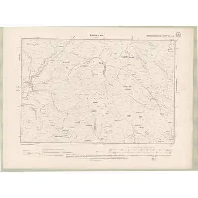 1907 Map of Kirkcudbrightshire Sheet XIX.NW, 1910 Print