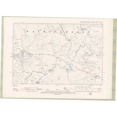 1894 Map of Kirkcudbrightshire Sheet XIX.SW, 1895 Print