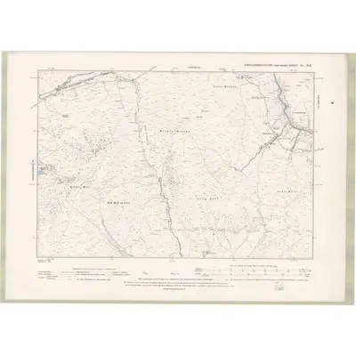 1894 Map of Kirkcudbrightshire Sheet XL.SE, 1896 Print