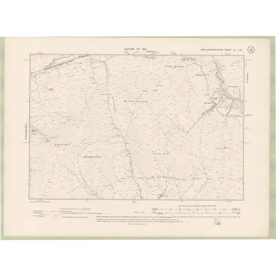 1907 Map of Kirkcudbrightshire Sheet XL.SE, 1910 Print