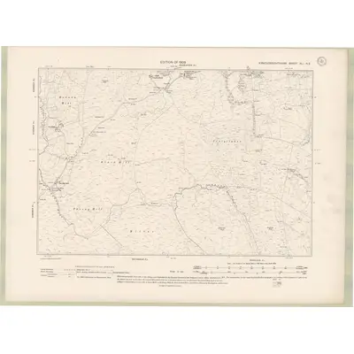 1907 Map of Kirkcudbrightshire Sheet XLI.NE, 1909 Print