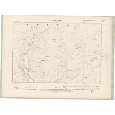 1907 Map of Kirkcudbrightshire Sheet XLI.NW, 1909 Print
