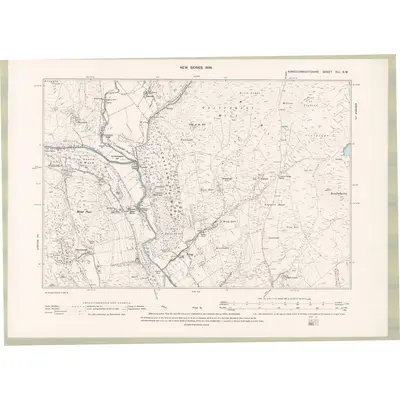 1894 Map of Kirkcudbrightshire Sheet XLI.SW, 1896 Print