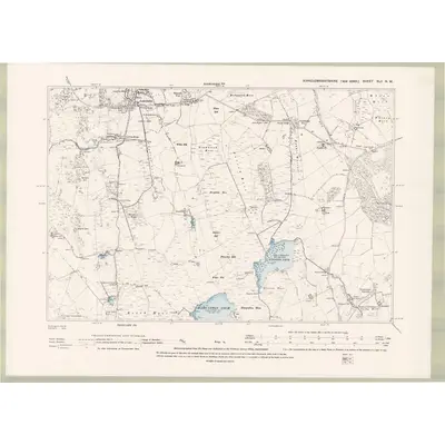 1894 Map of Kirkcudbrightshire Sheet XLII.NW, 1895 Print