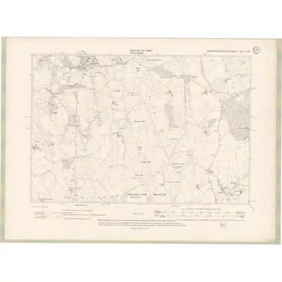 1907 Map of Kirkcudbrightshire Sheet XLII.NW, 1909 Print