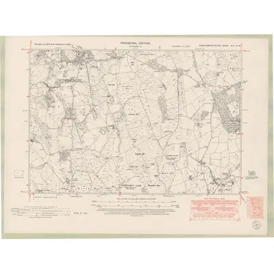 1946 Map of Kirkcudbrightshire Sheet XLII.NW, 1951 Print
