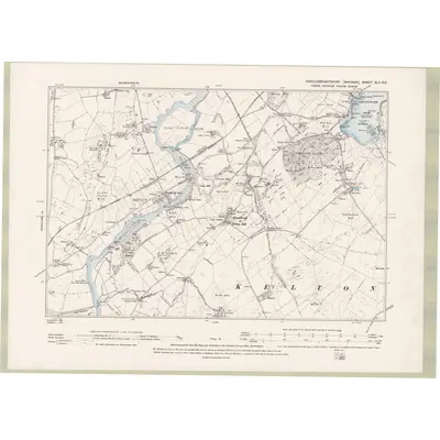 1893 Map of Kirkcudbrightshire Sheet XLII.SE, 1895 Print