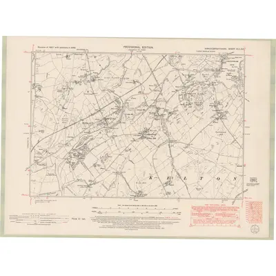 1946 Map of Kirkcudbrightshire Sheet XLII.SE, 1951 Print