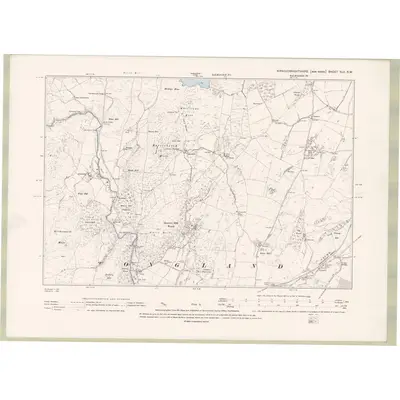 1893 Map of Kirkcudbrightshire Sheet XLII.SW, 1895 Print
