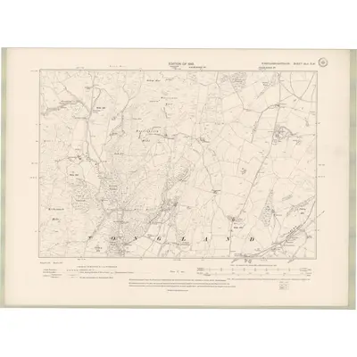 1907 Map of Kirkcudbrightshire Sheet XLII.SW, 1910 Print