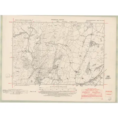 1946 Map of Kirkcudbrightshire Sheet XLII.SW, 1952 Print