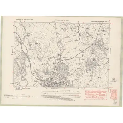 1946 Map of Kirkcudbrightshire Sheet XLIII.NE, 1952 Print