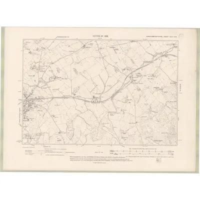1907 Map of Kirkcudbrightshire Sheet XLIII.NW, 1909 Print