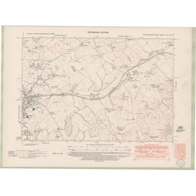 1938 Map of Kirkcudbrightshire Sheet XLIII.NW, 1950 Print