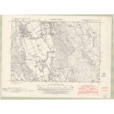 1946 Map of Kirkcudbrightshire Sheet XLIII.SE, 1952 Print