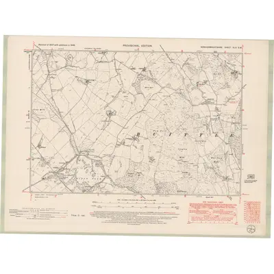1946 Map of Kirkcudbrightshire Sheet XLIII.SW, 1951 Print