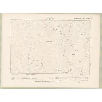 1907 Map of Kirkcudbrightshire Sheet XLIV.NE, 1910 Print