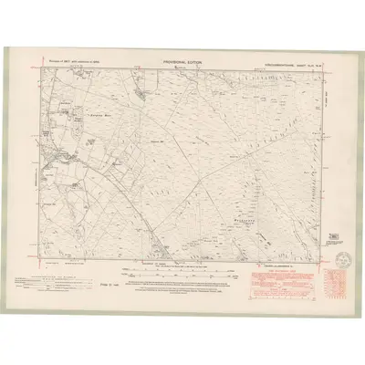 1946 Map of Kirkcudbrightshire Sheet XLIV.NW, 1951 Print