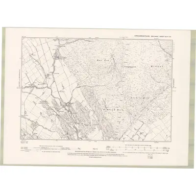 1893 Map of Kirkcudbrightshire Sheet XLIV.SE, 1895 Print