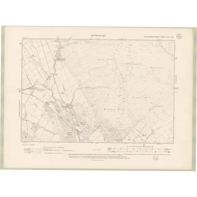 1907 Map of Kirkcudbrightshire Sheet XLIV.SE, 1910 Print