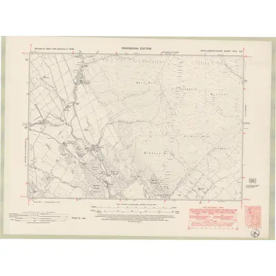 1946 Map of Kirkcudbrightshire Sheet XLIV.SE, 1951 Print