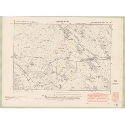 1946 Map of Kirkcudbrightshire Sheet XLIV.SW, 1952 Print