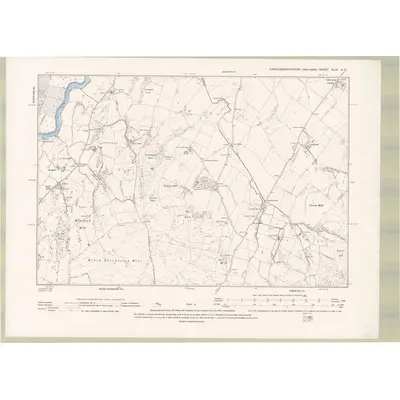 1894 Map of Kirkcudbrightshire Sheet XLIX.NE, 1895 Print