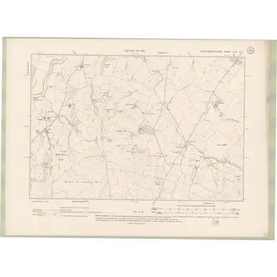 1907 Map of Kirkcudbrightshire Sheet XLIX.NE, 1910 Print