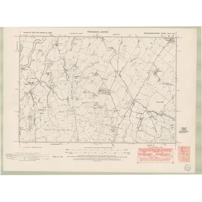 1946 Map of Kirkcudbrightshire Sheet XLIX.NE, 1951 Print