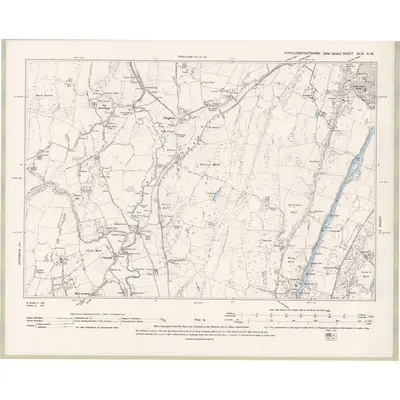 1894 Map of Kirkcudbrightshire Sheet XLIX.NW, 1895 Print