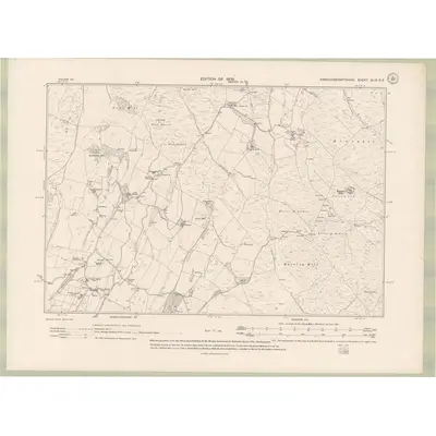 1907 Map of Kirkcudbrightshire Sheet XLIX.SE, 1909 Print