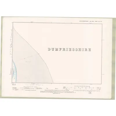 1894 Map of Kirkcudbrightshire Sheet XLV.NE, 1895 Print
