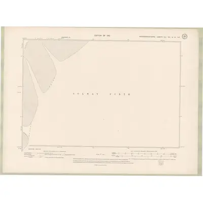 1907 Map of Kirkcudbrightshire Sheet XLV.SE & LII.NE, 1910 Print