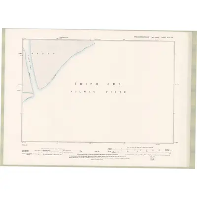 1894 Map of Kirkcudbrightshire Sheet XLV.SE, 1895 Print