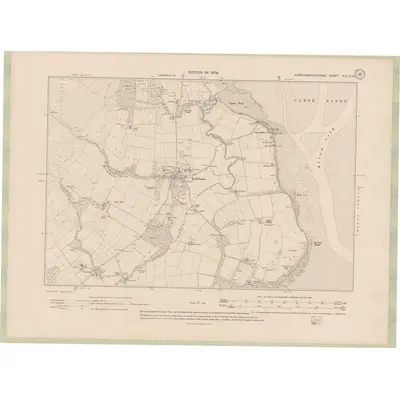 1907 Map of Kirkcudbrightshire Sheet XLV.SW, 1909 Print