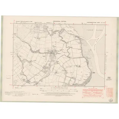 1946 Map of Kirkcudbrightshire Sheet XLV.SW, 1951 Print