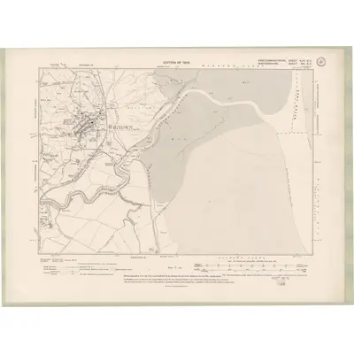 1907 Map of Kirkcudbrightshire Sheet XLVI.SE, 1909 Print