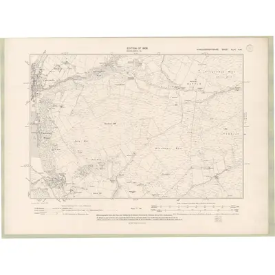 1907 Map of Kirkcudbrightshire Sheet XLVII.NW, 1909 Print