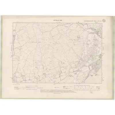 1907 Map of Kirkcudbrightshire Sheet XLVII.SE, 1909 Print