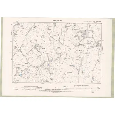 1894 Map of Kirkcudbrightshire Sheet XLVIII.SE, 1896 Print