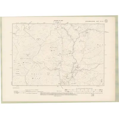 1907 Map of Kirkcudbrightshire Sheet XV.NE, 1909 Print